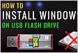 How to Install Windows 7 From USB Flash Drive, Ext